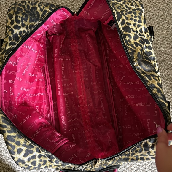 bebe Cheetah Roller Duffle Bag - Picture 6 of 9